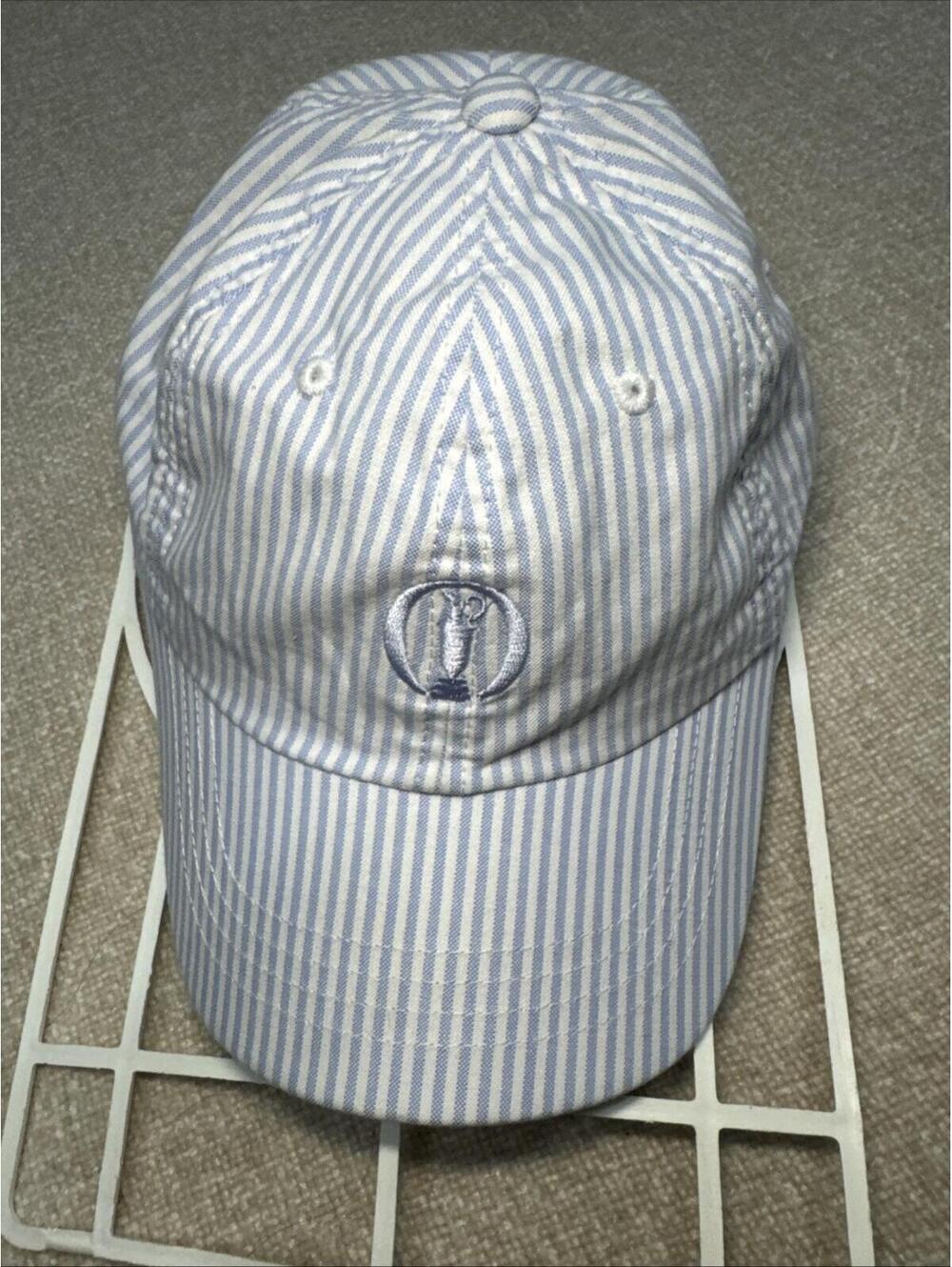 The Open Championship Ahead Blue White Striped Dad Hat Golf Cap Adjustable